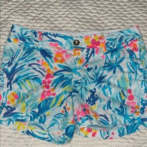 Lilly Pulitzer Vibrant Blue and Pink Women's Shorts